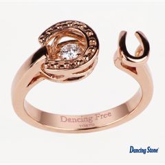 メーカー公式・新品／ピンクゴールド】馬蹄 ホースシュー 幸運 リング