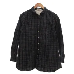 ゴールデンベア GOLDEN BEAR シャツ ブラウス L 紺 ネイビー チェック柄 長袖 /NU ■ECF006のサムネイル