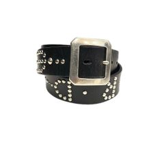 TEDMAN Leather Studded Belt TDSB-600 Black 30 Belt/Suspenders Men's Belt Black 101G-356