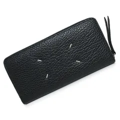 メゾン マルジェラ S56UI0110 4ステッチ カーフスキン ブラック ラウンドファスナー 長財布 レザー シルバー金具 箱付 Maison Margiela（新品・未使用品）のサムネイル
