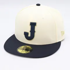ニューエラ NEWERA  侍ジャパン キャップ RN11493 CA40289 ポリエステル・綿 ネイビー×アイボリー  60.6cm【yy】【中古】4000002801000079のサムネイル
