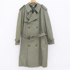 ダーバン DURBAN トレンチコート ライナー付き 綿100％ 98・A-8  メンズ カーキ【yy】【中古】4000064801700618