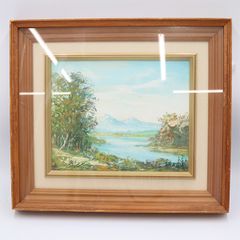 【中島義行】油絵　風景画　額装　表裏サインあり 中島義行】油絵 風景画 額装 表裏サインあり - メルカリ