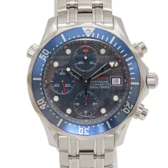 〈新品仕上げ〉 【中古】 OMEGA オメガ シーマスター300 2225.80 クロノグラフ ブルー 自動巻き メンズ ダイバーズウォッチ 300m防水 人気モデル A2504655 【無料ギフトラッピング承ります】のサムネイル