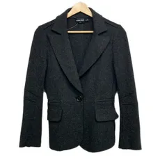GIORGIOARMANI(ジョルジオアルマーニ) ジャケット サイズI    42 レディース美品  - ダークグレー 長袖/秋/冬のサムネイル