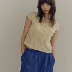 トップス 新品 Little Suzie シアー キューバシャツ リトルスージー