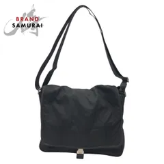 PRADA プラダ テスート 三角ロゴ ブラック 黒 ナイロン ショルダーバッグ メッセンジャーバッグ 男女兼用 メンズ 506626【中古】のサムネイル