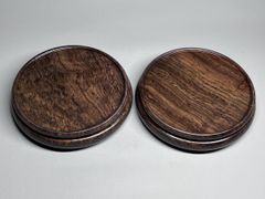 唐木製 蓋付き小物入れ 黄花梨風 木工芸品 文房具箱 - メルカリ