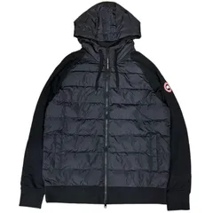CANADA GOOSE カナダグース ダウンジャケット ハイブリッジ ヒューロン フルジップ フーディー ブラックレーベル 6843M ブラック Lサイズ シミあり 【中古品】 22606K409のサムネイル