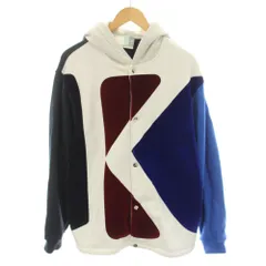 キスニューヨークシティ KITH NYC イニシャルKフーデッドコーチジャケット Initial K Hooded Coaches Jacket アウター フード 裏起毛 M 青 ブルー 白 ホワイト 23-011-060-0008-1-0 /YT9のサムネイル