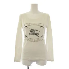 バーバリーブルーレーベル BURBERRY BLUE LABEL カットソー 長袖 ロゴ プリント 38 白 FA503-101-01 /BM10のサムネイル