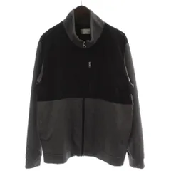イッカ ikka ジップアップジャケット ブルゾン L グレー 黒 ブラック ハイネック バイカラー 長袖 /GG20のサムネイル