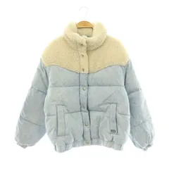 リーバイス Levi's デニム ボア ダウンジャケット ジップアップ アウター XS ライトブルー /HS ■MAのサムネイル