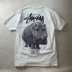 メンズ 00s old stussy 三宮 チャプト 3周年 ブルドッグ tシャツ S