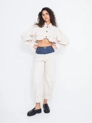 LEINWANDE Knit Top ラインヴァンド ハンドフリンジ ニットトップス