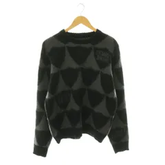 ショット SCHOTT SHAGGY KNIT SWEATER PERFECTO ニット セーター 長袖 M グレー ブラック /HK ■OS ■SHのサムネイル