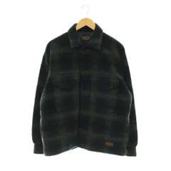 ペンドルトン PENDLETON CPO ニットジャケット ウール混 チェック アウター M 青緑 ブルーグリーン /HS ■OSのサムネイル
