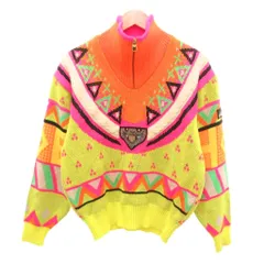 エレッセ ellesse ニット セーター プルオーバー ハーフジップ 長袖 L マルチカラー /JS ■ECA006のサムネイル