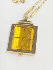 ANNASUI/アナスイ　ゴールドカラー　ペンダントウォッチ　SEIKO・日本製・電池交換済・動作品・中古品のサムネイル