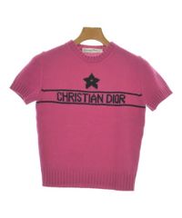 Christian Dior】半袖ニット スターロゴ ピンク - メルカリ