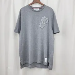トムブラウン フラワー アップリケ 刺繍 コットン 半袖 Tシャツのサムネイル