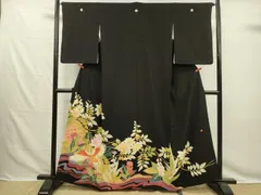 平和屋着物■豪華黒留袖　作家物　鳳凰花文　金彩　正絹　逸品　DABG7819yaのサムネイル