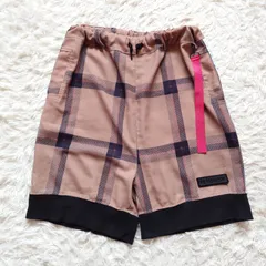 ロフトスキー rovtski チェック柄 ハーフパンツ ワイドショーツ ロゴテープのサムネイル