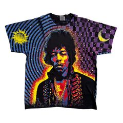 Jimi Hendrix 97 タイダイ 両面T ジミヘン XL相当 - メルカリ