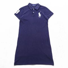 美品✨】ポロラルフローレン ビッグポニー ワンピース ネイビー S
