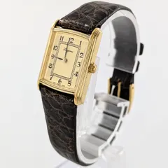 LONGINES ロンジン Ref.3250 レザー/QZ ゴールド文字盤 レディース腕時計 箱【QG-175】のサムネイル