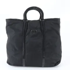 極美品 プラダ テスート ナイロン トライアングルロゴ レザー ボストン バッグ 出張 旅行 本革 A4 メンズ レディース RBM EC38-1【中古】のサムネイル
