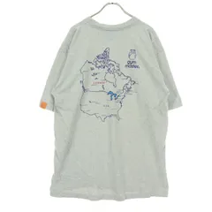 美品 gymmaster ジムマスター ロゴ刺_ 半袖 ロゴ刺_ Tシャツ Ｌ グレー メンズ 古着のサムネイル