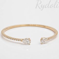 新品 計0.63ct ラボグロウンダイヤモンド K14 ブレスレット - メルカリ