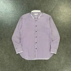 LANVIN en Bleu L/S Stripe Shirt ランバンオンブルー 長袖シャツ ワイシャツ ストライプ コットン メンズ 48のサムネイル