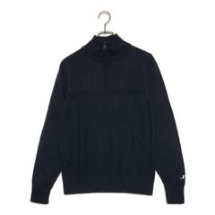 中古 メンズ ジェイリンドバーグ J.LINDEBERG セーター L 紺 ネイビー ハーフジップ