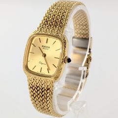 不動品 RADO ラドー レディース 腕時計 12Pストーン ゴールド QZ