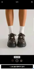 厚底 ローファー ブラウンのサムネイル