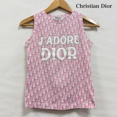 Christian Dior - Dior ディオール タンクトップ 中古 ピンク ロゴ F40 Christian Dior ロゴ タンクトップ ピンク - メルカリ