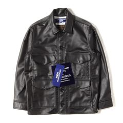 【新品】JUNYA WATANABE MAN COMME des GARCONS ジュンヤワタナベ マン コムデギャルソン ジャケット ブラック 黒 サイズ:S 25AW FILSON 25AW ドッキング レザー カバーオール アウター コート