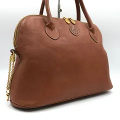 POLLINI ポリーニ ハンドバッグ ボストンバッグ ブラウン 茶色 レザーのサムネイル