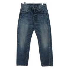 drestrip ドレストリップ roar ロアー 10周年限定 コラボ デニムパンツ ジーンズ Gパン ウォッシュ ボタンフライ セルビッチ 赤耳 ボトムス インディゴブルー 1【S】 メンズ 【中古】のサムネイル