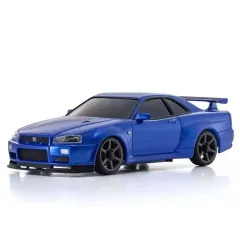 【新品】ラジコン ASC MA020 日産 スカイラインGT-R R34 V.specIIニュル メタリックブルー 「オートスケールコレクション」 [MZP487MB]のサムネイル