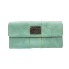 DIESEL ディーゼル 長財布 レザーウォレット 二つ折り ファッション小物 グリーン メンズ レディース 【中古】のサムネイル