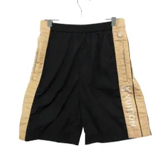 美品 LOUIS VUITTON ルイ・ヴィトン ショートパンツ ナイロン ハーフ丈 ロゴ バイカラー ボトムス ブラック 34【XS】 レディース 【中古】のサムネイル