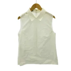 ジルサンダー JIL SANDER NAVY ノースリーブ シャツ ブラウス 無地 40 白 ホワイト 0625のサムネイル