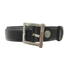 BVLGARI ブルガリ ベルト レザー スクエアバックル イタリア製 ブラック メンズ 【中古】のサムネイル