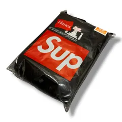未使用 Supreme  × Hanes  Tagless Tees(3Pack) パックTシャツ シュプリーム  × ヘインズ ブラック M （9620M）のサムネイル