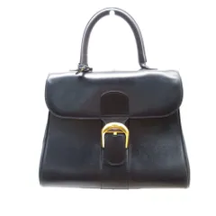 DELVAUX デルヴォー ハンドバッグ ブリヨンMM Brillant MM トップハンドルバッグ ボックスカーフ レザー ゴールド金具 鞄 ブラック レディース 【中古】のサムネイル