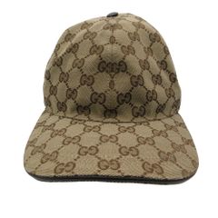 GUCCI GGキャンバス ベースボールキャップ Mサイズ シェリーライン正規