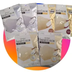 （357K）アソート品 期間 限定! Classic Color ベージュ7枚 アプリコット7枚  unicharm ユニ・チャームNew SMART COLOR MY PALETTEラベンダー7枚入x2＋アイボリー7枚入x2 （４カラ―各ふつう計42枚）のサムネイル
